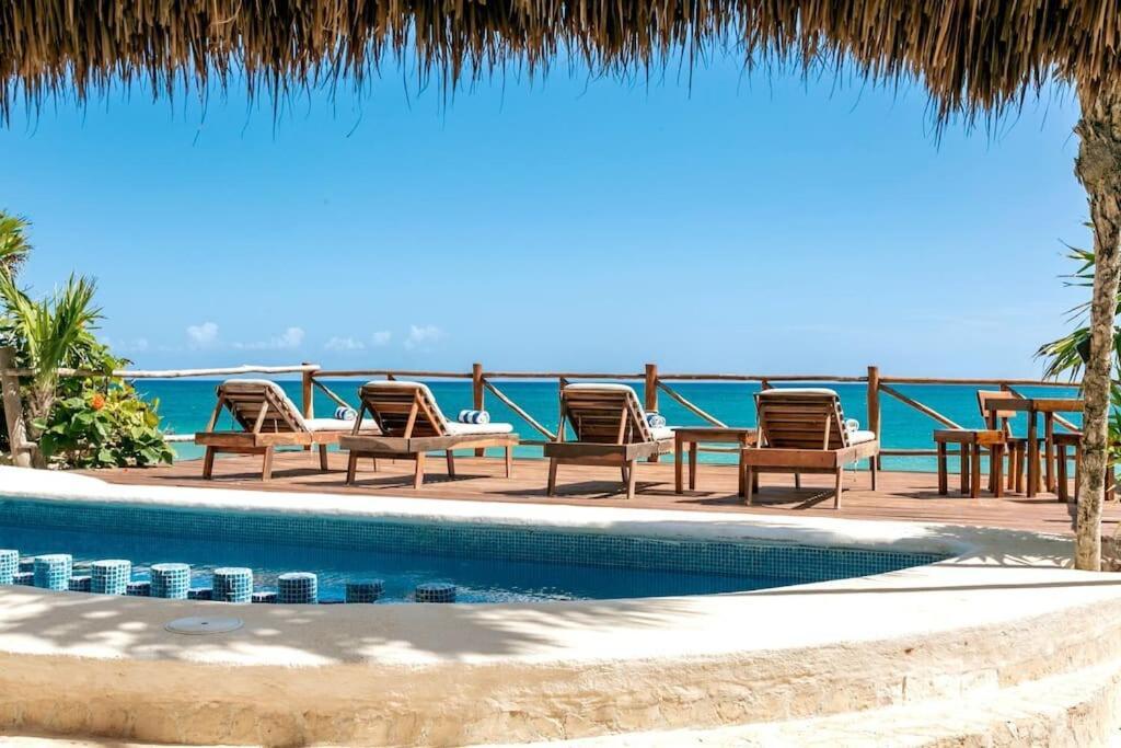 Luxury 5-Br Beachfront Home In Tulum Casa Sofia Gato Exterior foto